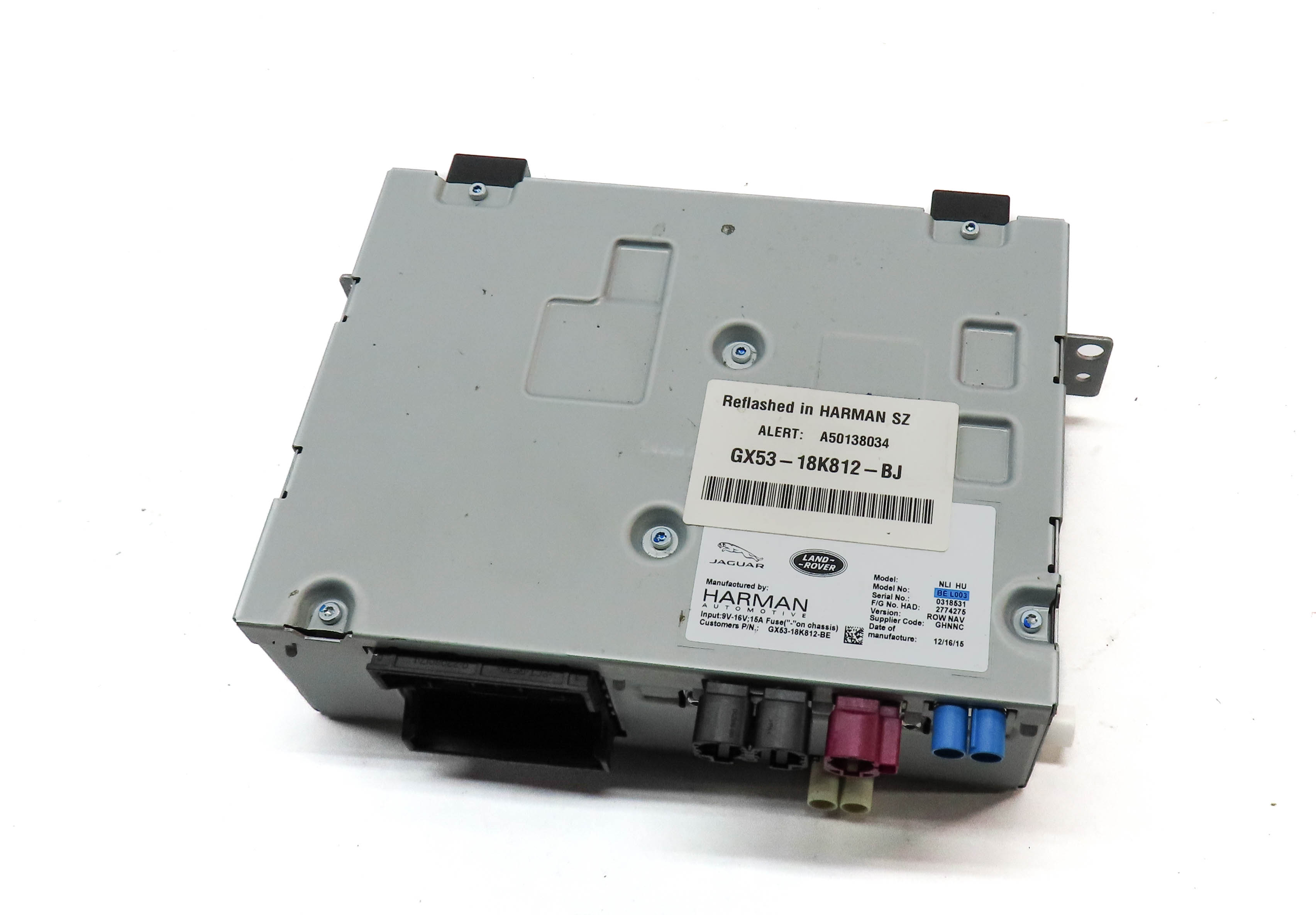 2016 LAND ROVER DISCOVERY SPORT (L550) STEREO RADIO RECEIVER CONTROL MODULE — exact item pictured